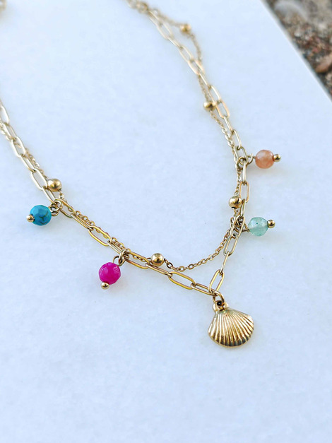 Double chain anklet