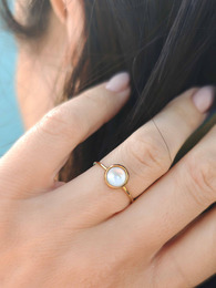 Ariel stainless steel ring