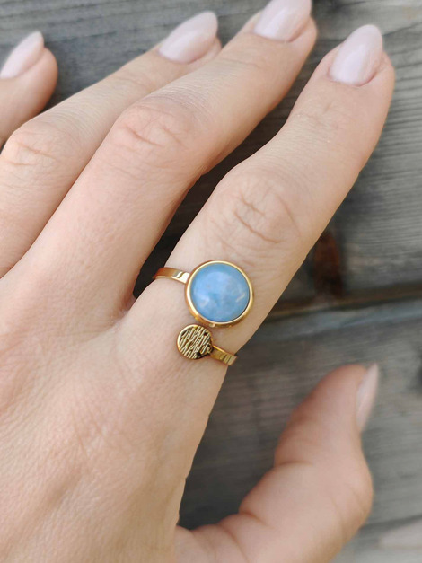Ocean stainless steel ring