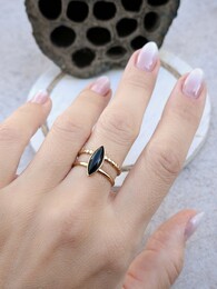 Rocky stainless steel ring