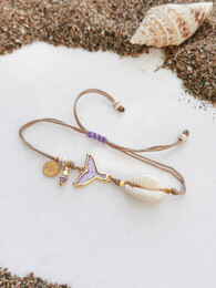 Purple mermaid bracelet
