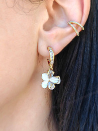 Spring stainless steel earrings