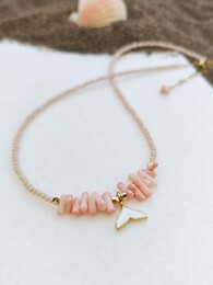 White mermaid necklace