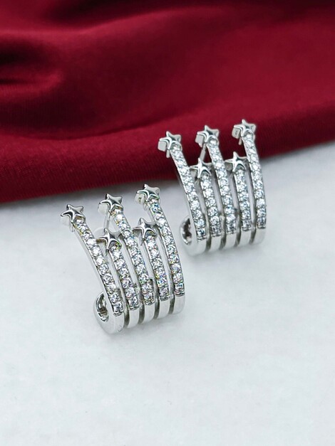 Shiny Stars stainless steel earrings