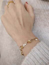 Bloom stainless steel bracelet