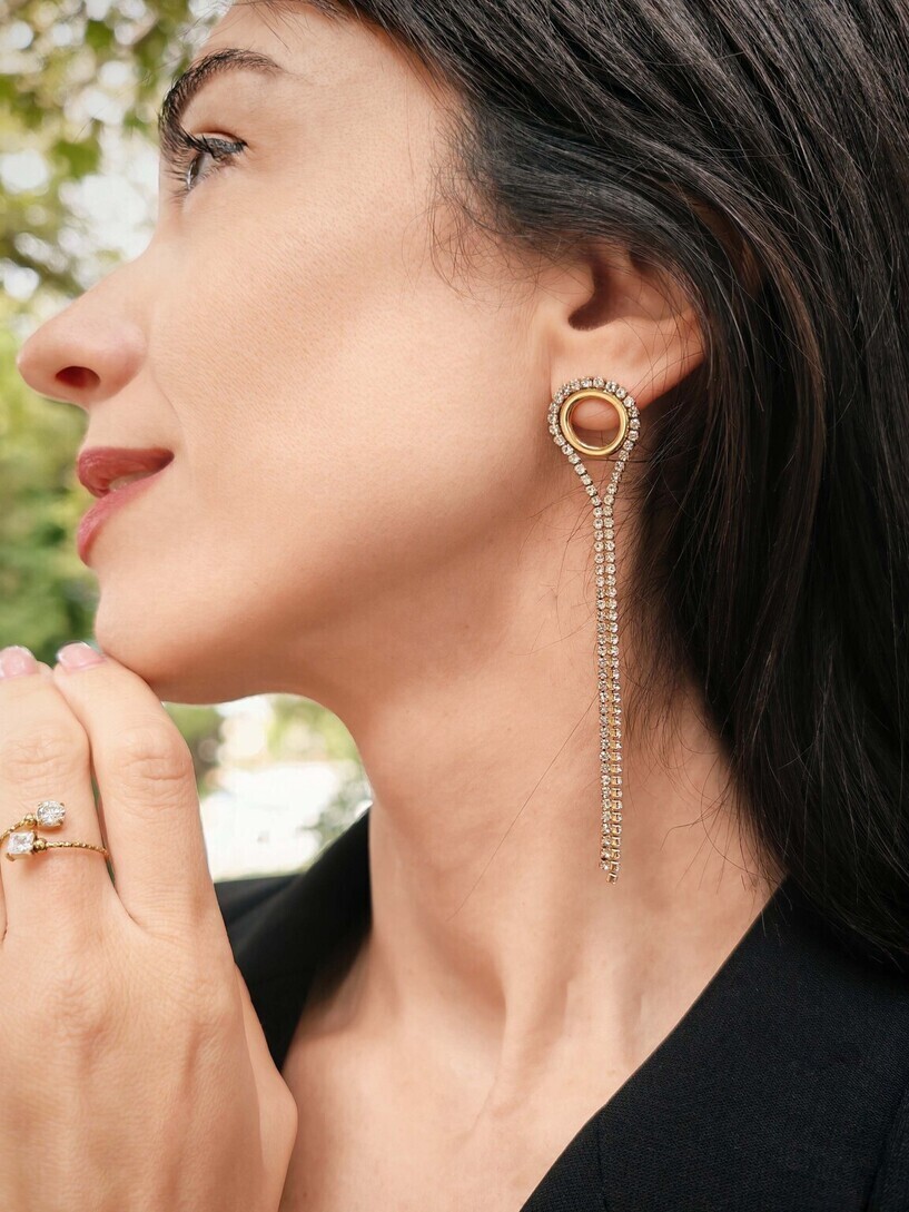 Oscar stainless steel earrings