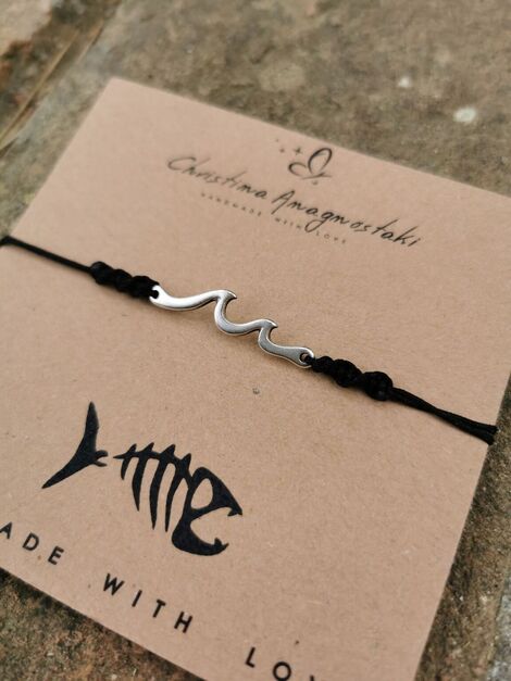 Wave men bracelet