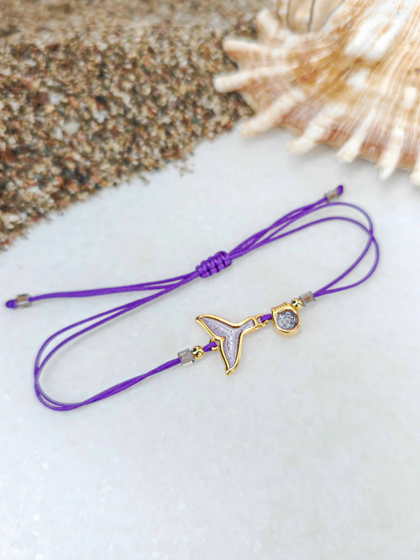 Purple mermaid bracelet