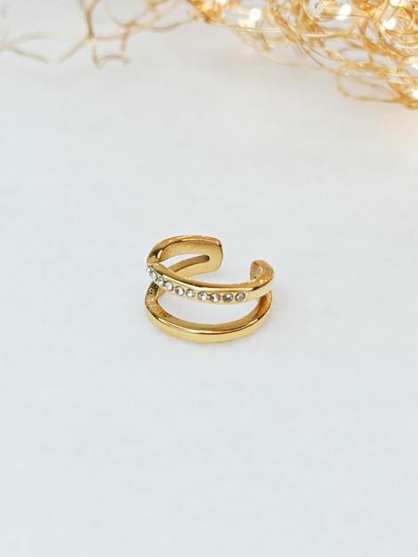 Sparkle gold ear cuff