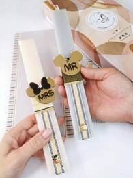 Mr & Mrs σετ Λαμπάδες