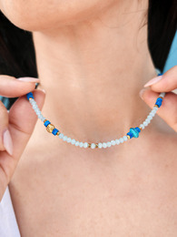 Blue lake necklace