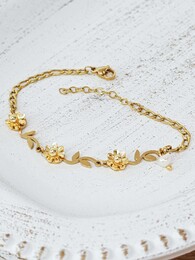 Bloom stainless steel bracelet