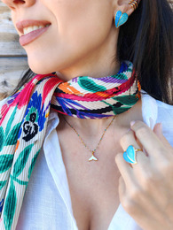 Calypso white necklace