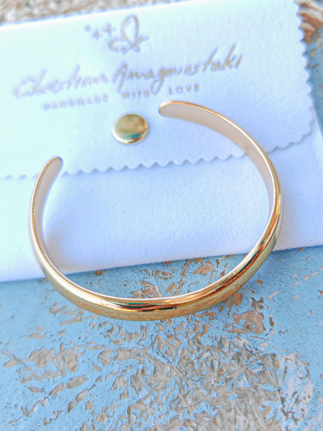 Wave bangle bracelet