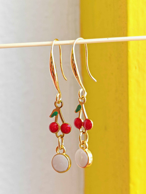 Cherries earrings
