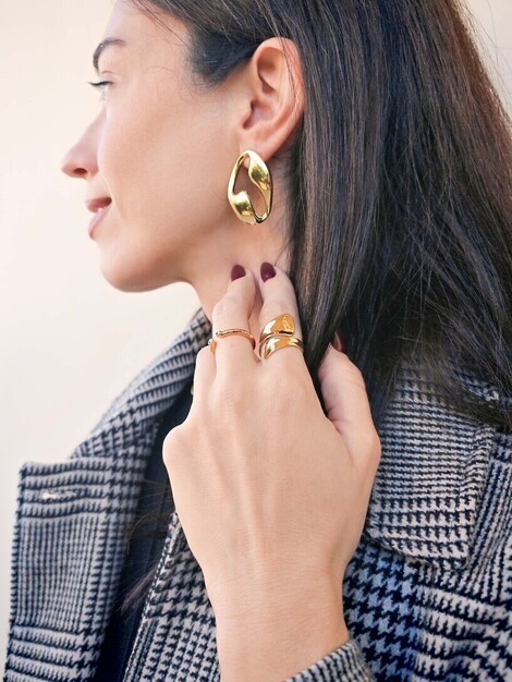 Universe stainless steel earrings