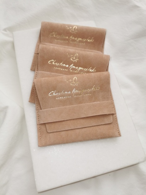 Sand Velvet pouch