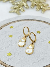 Snowman earrings
