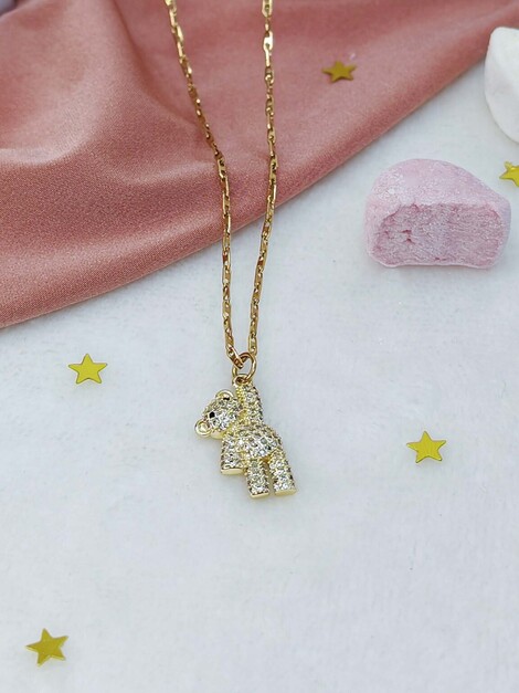 Teddy bear necklace
